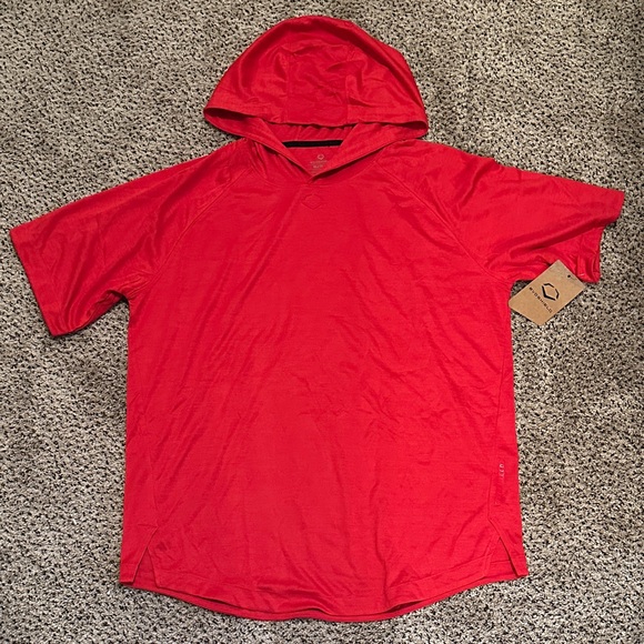 Evoshield Men's Red Hooded Shirt - Picture 1 of 5